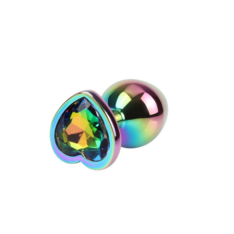 Анальная пробка Matrix Mont Rainbow Heart Gem Plug Medium. Артикул: IXI62433