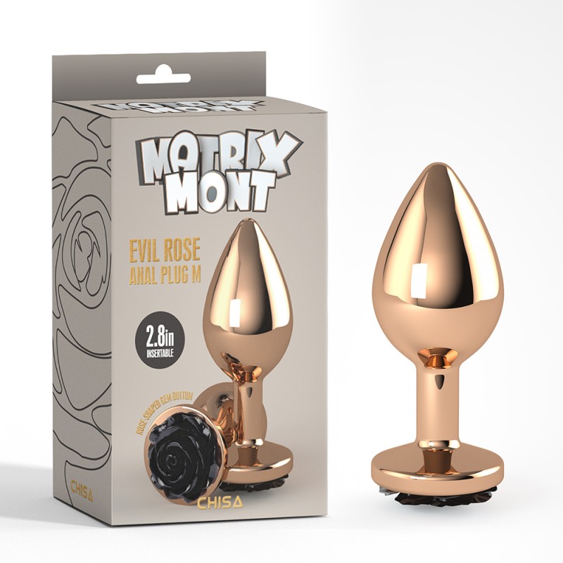 Анальная пробка Evil Rose Anal Plug Medium. Артикул: IXI62435