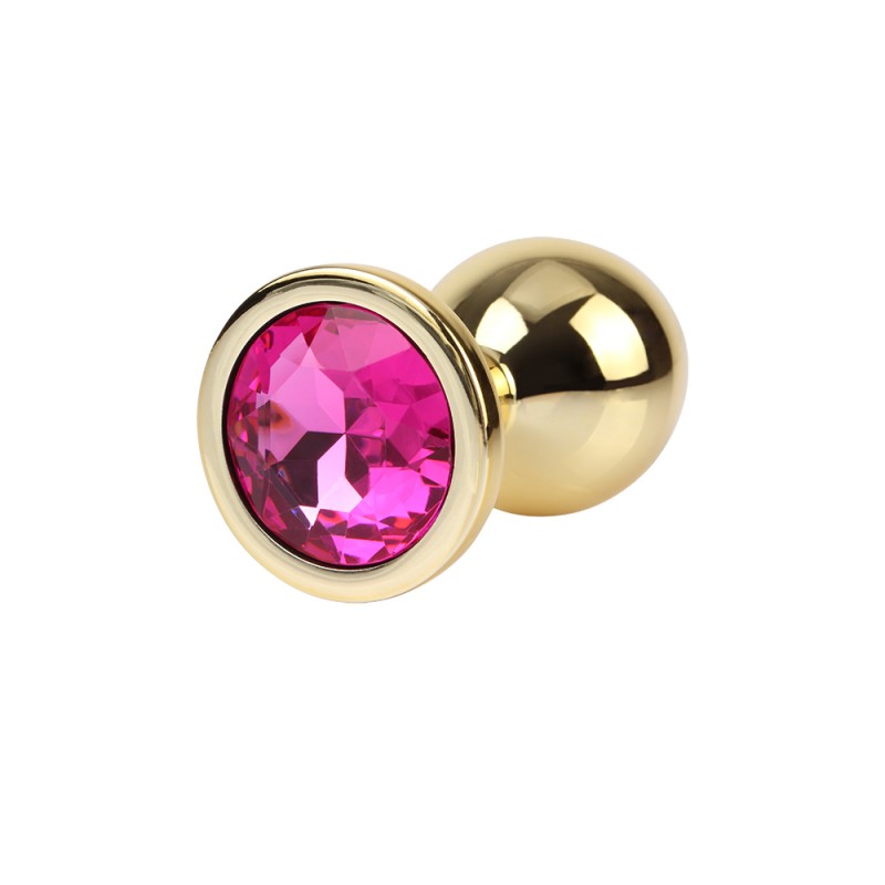 Анальная пробка Rosy Gem Gold Plug Medium. Артикул: IXI62443