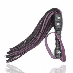 Purple cowhide whip   