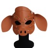     Leather Pig Mask Brown