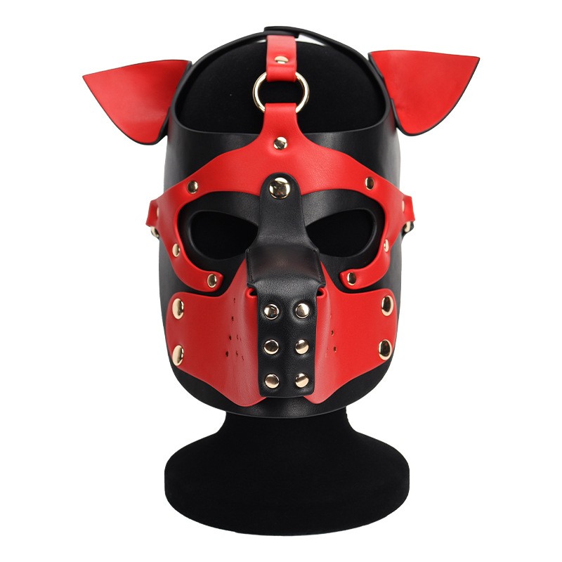 Неопреновая маска Puppy Face Leather Dog Mask Red. Артикул: IXI62524