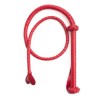 Long whip with a heart at the end Fetish Leather Whip Red