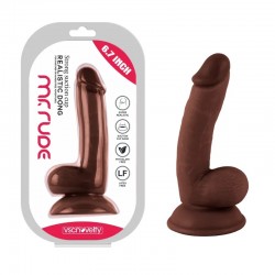 Realistic Dong Brown Mr. Suction Cup Dildo Rude 6.7