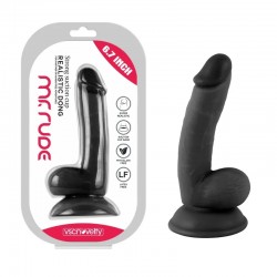 Realistic Dong Black Mr. Suction Cup Dildo Rude 6.7