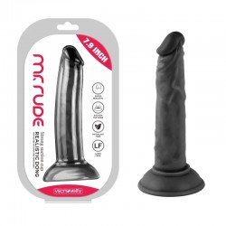 Realistic Dong Black Mr. Suction Cup Dildo Rude 7.9