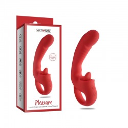 Двойной вибратор для женщин Pleasure Luxury G-Spot and Clitoral Licker Vibrator