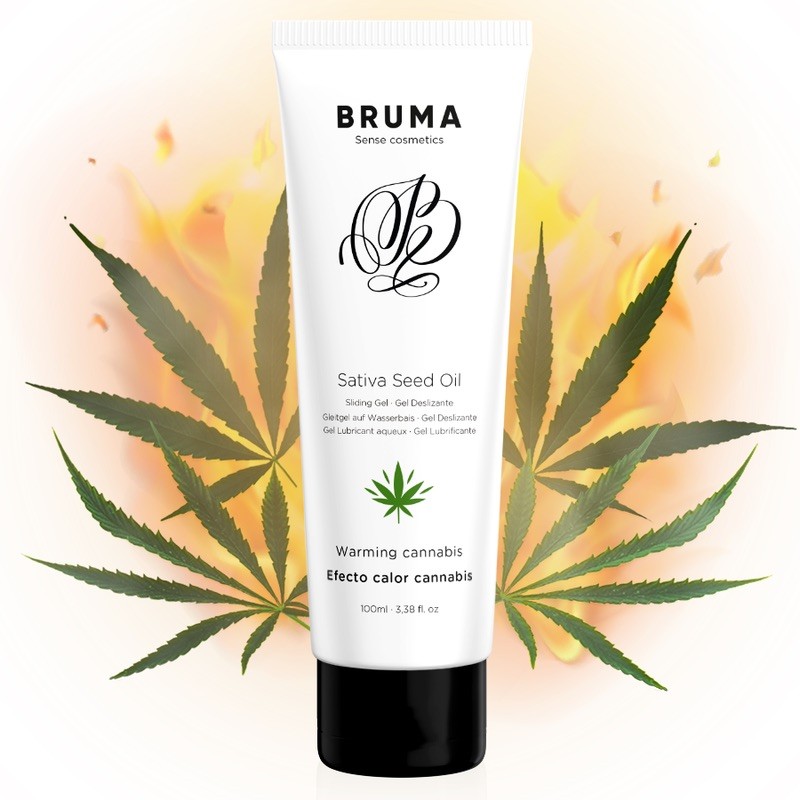 Lubricant Sativa Sedd Oil Sliding Gel Warming Cannabis Flavor, 100ml. Артикул: IXI62564