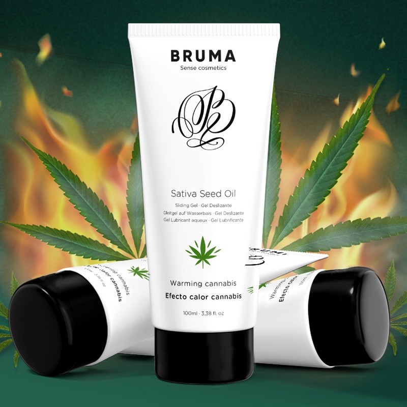 Lubricant Sativa Sedd Oil Sliding Gel Warming Cannabis Flavor, 100ml. Артикул: IXI62564