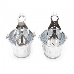        Bucket Nipple Clamps Silver   