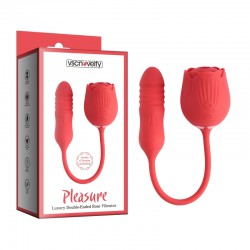  -  Pleasure Luxury Double-Ended Rose Vibrator