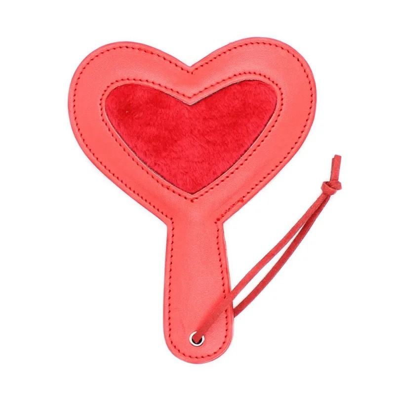Шлепалка с рукояткой Mini Heart Paddle Red. Артикул: IXI62606