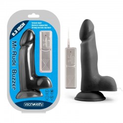 Suction cup vibrator Buzzer Black Mr. Rude 8.3