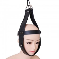 Leather Hood Head Immobilization Harness   