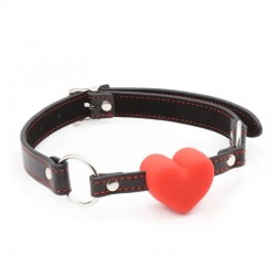      Silicone Heart Gag