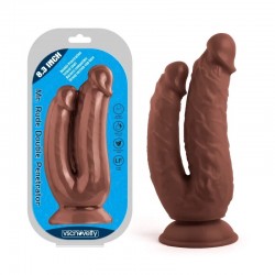 Suction cup dildo Double Penetrator Brown Mr. Rude 8.3