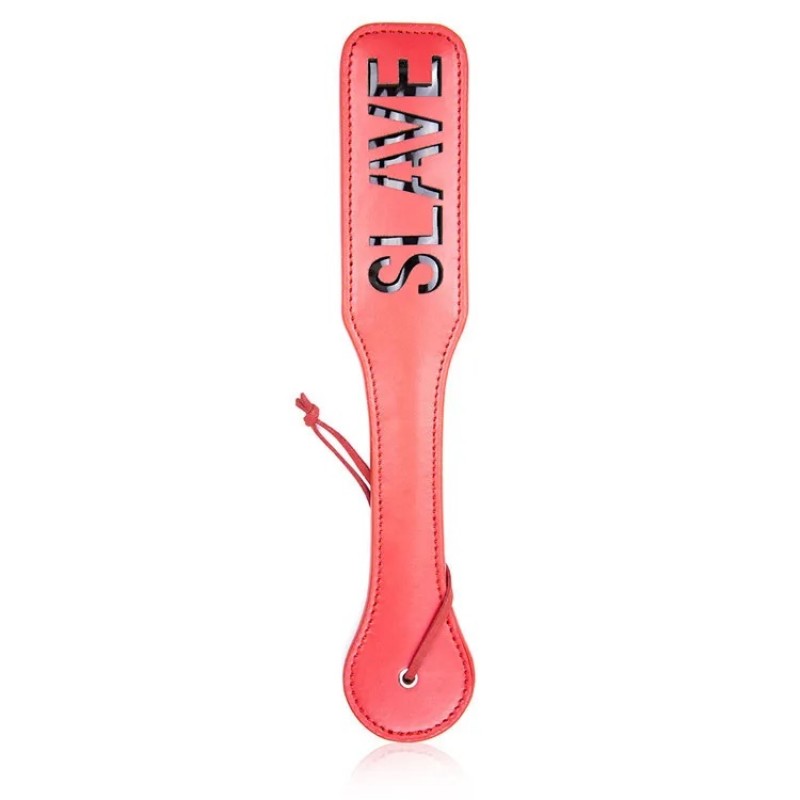 Красная шлепалка с надписью Whips Slave Red. Артикул: IXI62659