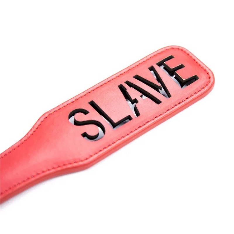 Красная шлепалка с надписью Whips Slave Red. Артикул: IXI62659