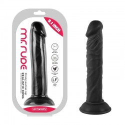Realistic Dong Black Mr. Suction Cup Dildo Rude 9.1