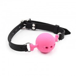 Gag with holes Gag Silicone Ball Pink