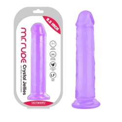    Crystal Jellies Realistic Dildo Purple Mr. Rude 8.5