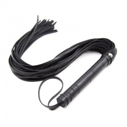 Leather Whip Black