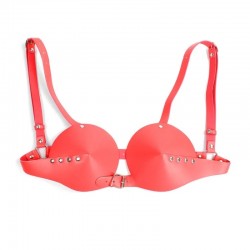     Fetish Bra Red   