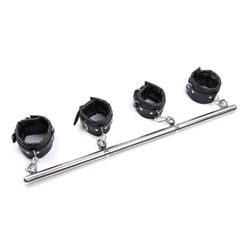 Бондажный комплект для фиксации Removable Hands Cuffs Spreader Bars Black. Артикул: IXI62735