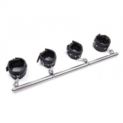     Removable Hands Cuffs Spreader Bars Black