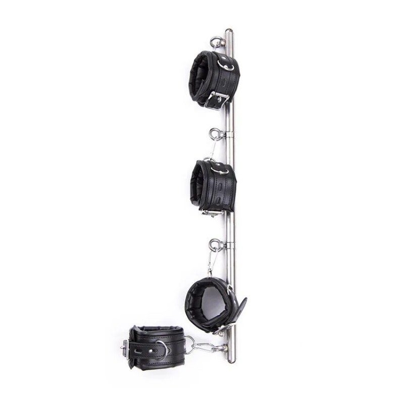 Бондажный комплект для фиксации Removable Hands Cuffs Spreader Bars Black. Артикул: IXI62735