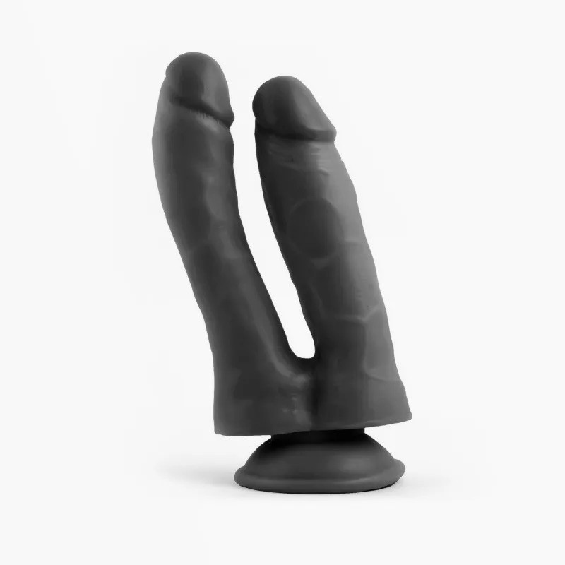 Suction cup dildo Double Penetrator Black Mr. Rude 7.3. Артикул: IXI62763