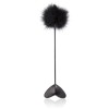 Stack of Heart with Feather Feather Heart Teaser Black
