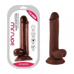 Realistic Dong Brown Mr. Suction Cup Dildo Rude 7.9