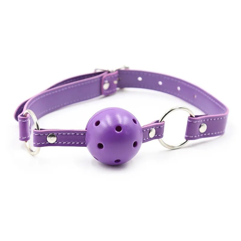 Кляп с отверстиями Mouth Ball Gag Purple. Артикул: IXI62814