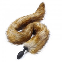        Silicone Butt Plug Fox Tail   