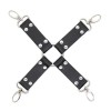 Cross clamp for handcuffs and leggings Bdsm Cross Black