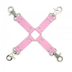 Cross clamp for handcuffs and leggings Bdsm Cross Pink