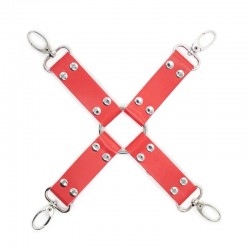 Cross clamp for handcuffs and leggings Bdsm Cross Red