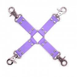 Cross clamp for handcuffs and leggings Bdsm Cross Purple