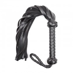Leather Whip Black