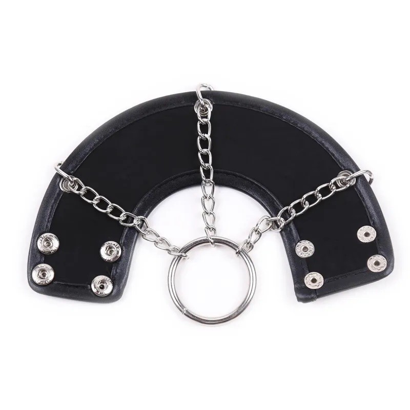 Черный фиксатор на мошонку для подвешивания грузов Cock Strap. Артикул: IXI62892