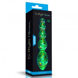   Twilight Gleam Glass Dildo Tantalizing Orbs   