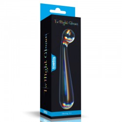 Twilight Gleam Glass Dildo Alluring Arc