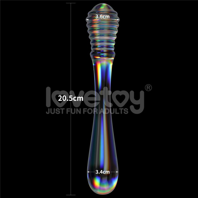 Стеклянный дилдо Twilight Gleam Glass Dildo Twin Pleasures. Артикул: IXI62915