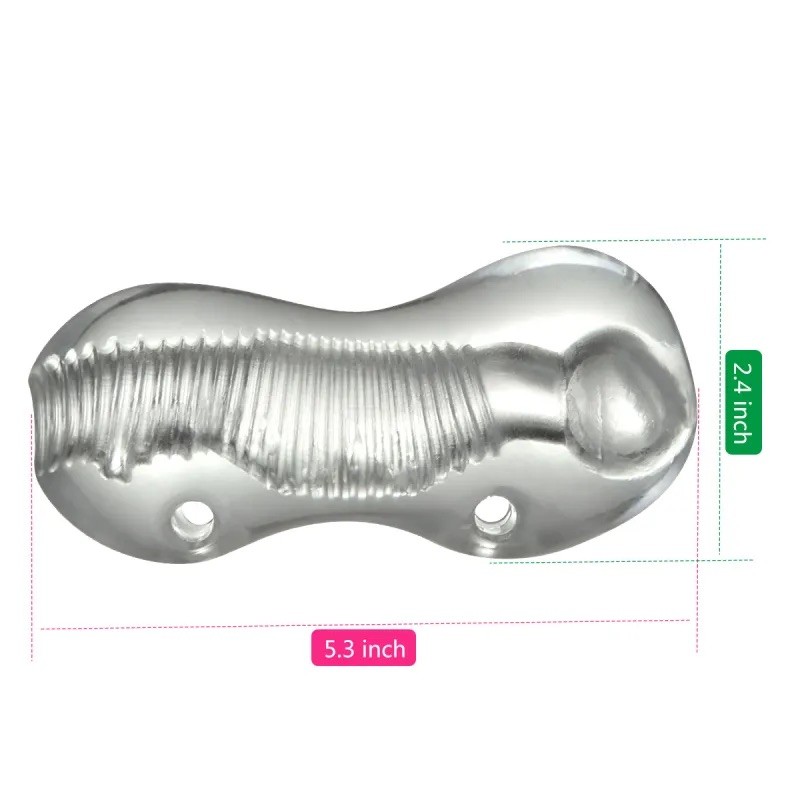 Transparent masturbator for men Ice Girl Textured Sensation Stroker. Артикул: IXI62930