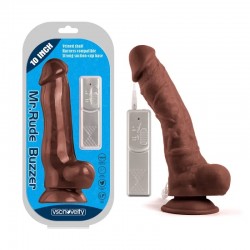 Suction cup vibrator Mr. Rude Buzzer Brown 10.0