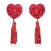 Heart Shaped Nipple Sticky Nipple Pasties Red