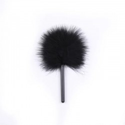 Tickler stick with delicate fluff Teaser Fantasy Black