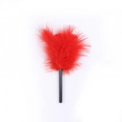 Tickler stick with fluff Teaser Fantasy Red