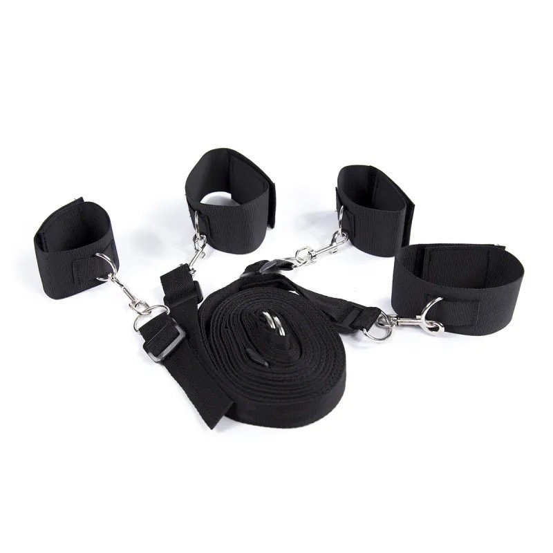 Set of bondages for attaching to the bed Bondage Belt Black. Артикул: IXI62948